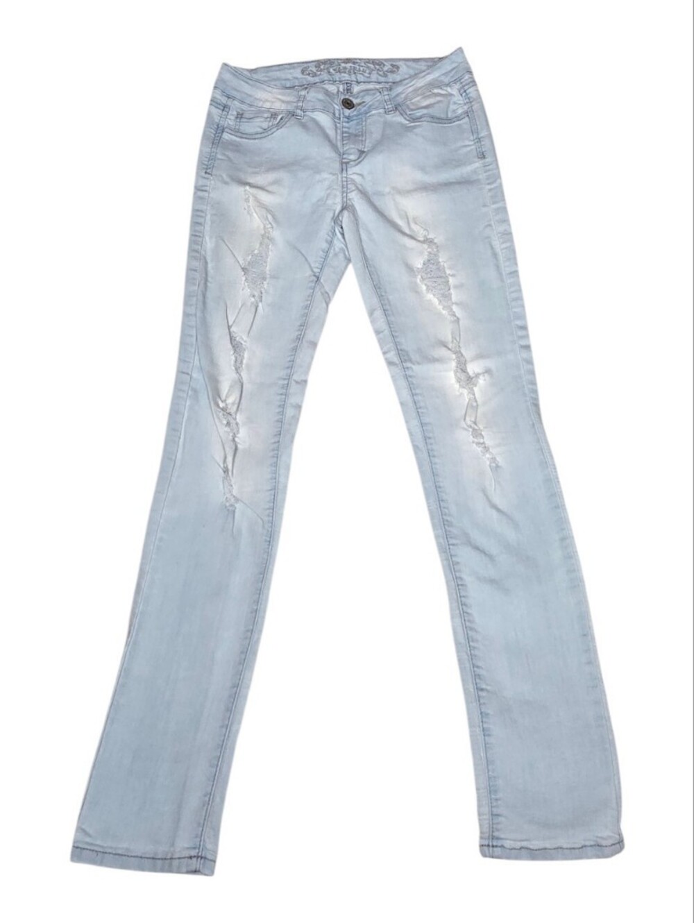 Wax Jean Light Blue Distressed Women’s Jeans